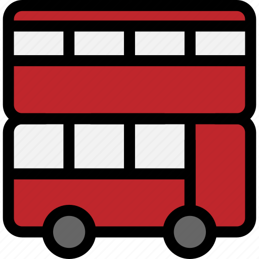 Transportation, vehicle, vehicles, transport, double decker bus, bus icon - Download on Iconfinder