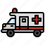 ambulance, automobile, emergency, medical, transportation, vehicle 