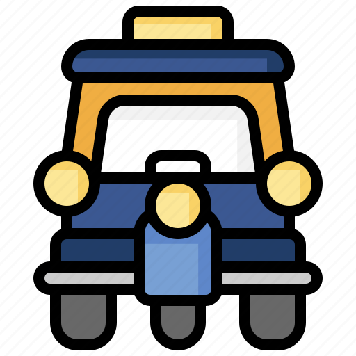 Cultures, cycle, rickshaw, three, tourism, tuk, wheeler icon - Download on Iconfinder