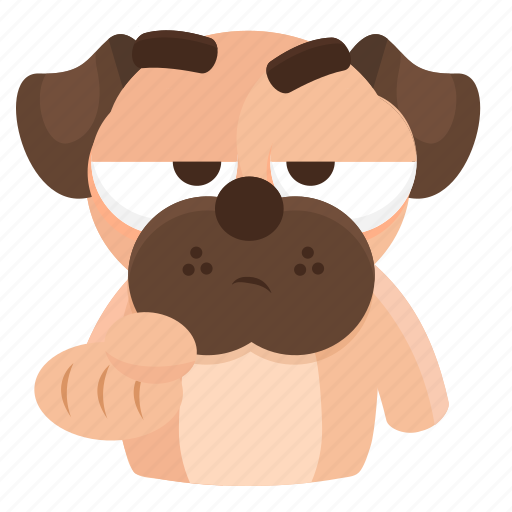 Beg, dog, emoji, emoticon, pug, sticker icon - Download on Iconfinder