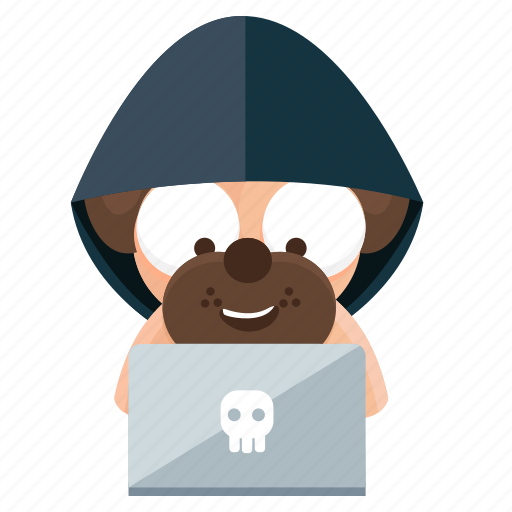 Dog, emoji, emoticon, hacker, pug, sticker icon - Download on Iconfinder