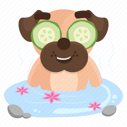 Dog, emoji, emoticon, pug, spa, sticker, wellness icon - Download on  Iconfinder