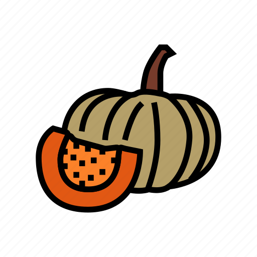 Pumpkin, piece, halloween, autumn, orange, thanksgiving icon - Download on Iconfinder