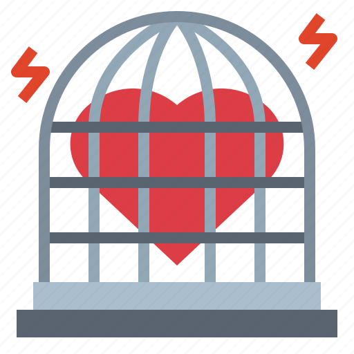 Cage, heart, love, shape icon - Download on Iconfinder