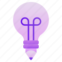 idea, lamp, bulb, creative, mind