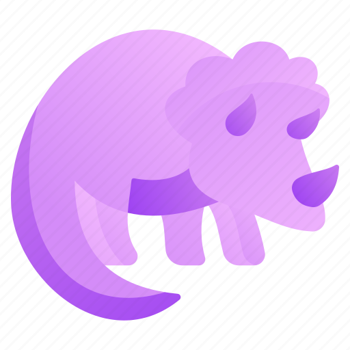Triceratops, dinosaur, extinct, jurassic, horned dinosaur icon - Download on Iconfinder