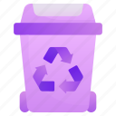 recycle bin, dustbin, trash bin, garbage can, recycle