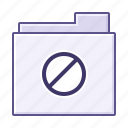 folder, prohibit, security
