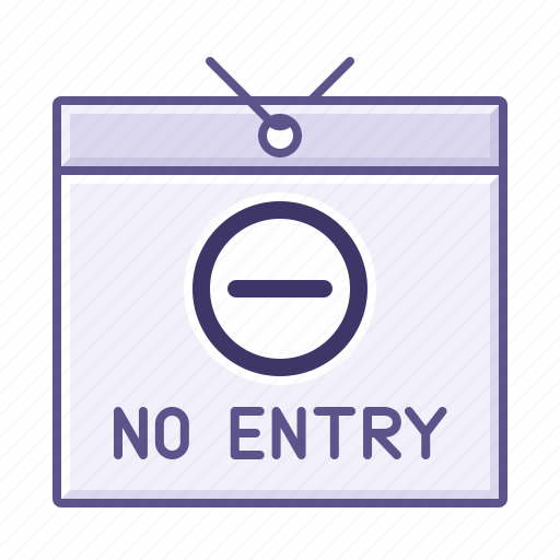 Board, noentry, prohibit, sign icon - Download on Iconfinder
