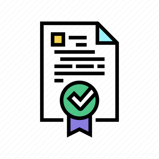 Document, quality, approve, mark, medal, product icon - Download on Iconfinder