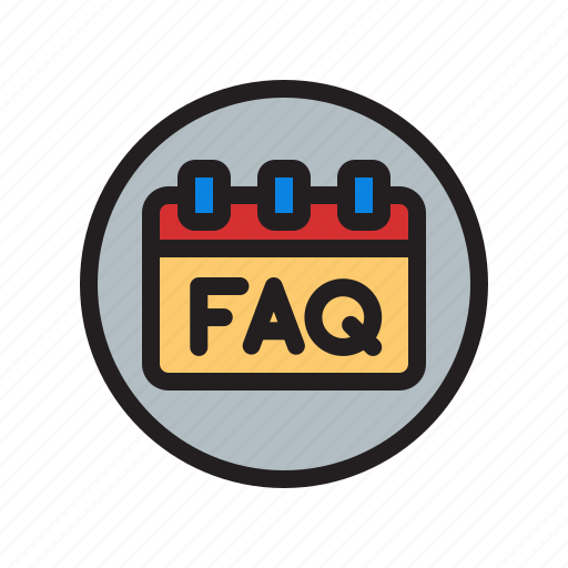 Faq, question, answer, calendar, appointment, support, information icon - Download on Iconfinder