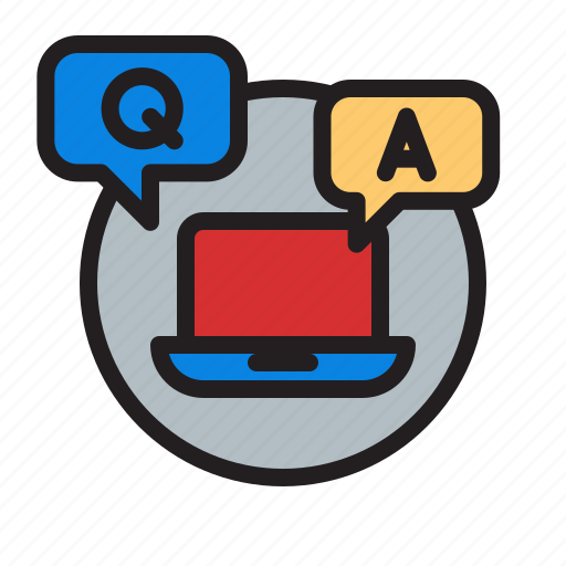 Q and a, question, answer, bubble, chat, support, information icon - Download on Iconfinder