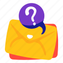 email, message, questions, question, mark, sticker, stickers 