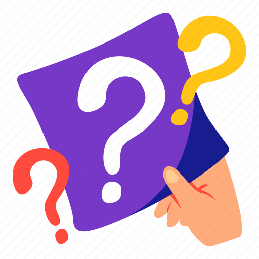 Questions, question, mark, sticker, stickers illustration - Download on Iconfinder