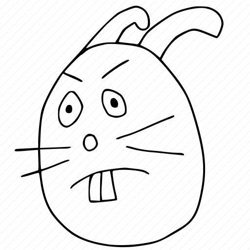 Rabbit, bunny, hare, face, animal, emoji, emoticon icon - Download on Iconfinder