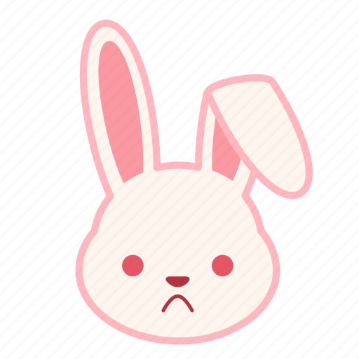 Emoji, emotion, expression, face, frowning, rabbit icon - Download on Iconfinder