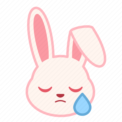 Emoji, emotion, expression, face, rabbit, sad icon - Download on Iconfinder