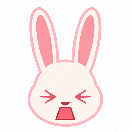 Cry, emoji, emotion, expression, face, rabbit icon - Download on Iconfinder