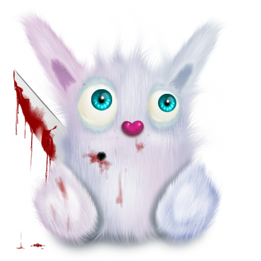 Animal, murder, pink, rabbit icon - Free download