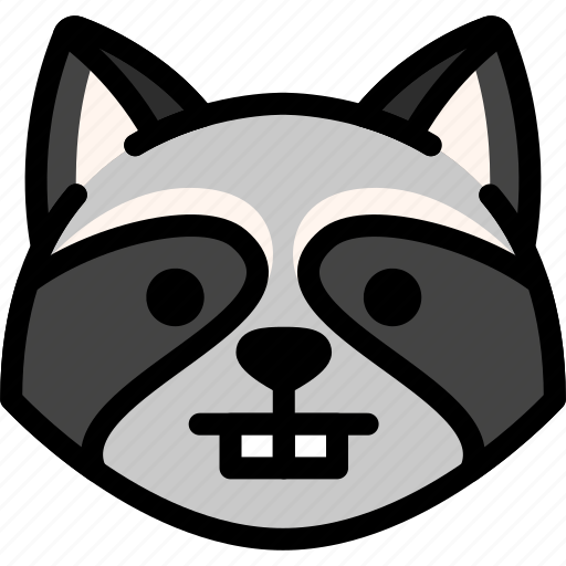 Emoji, emotion, expression, face, feeling, nerd, raccoon icon - Download on Iconfinder