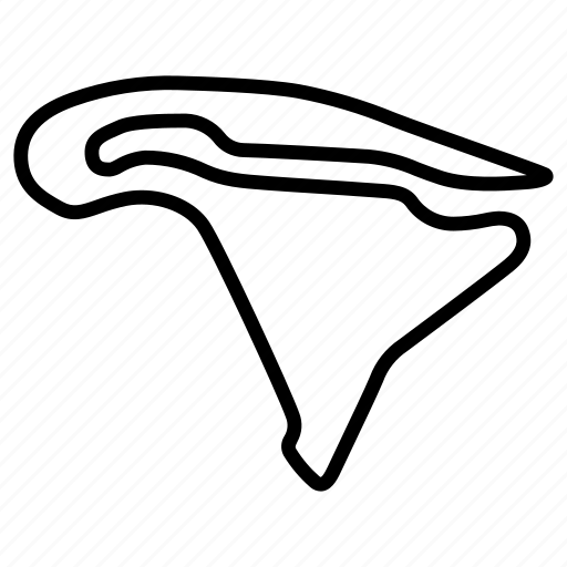 Race, tracks, magny cours, france, race track, circuit, layout icon - Download on Iconfinder