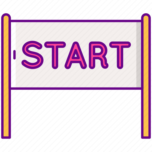 Start, line, race, starting icon - Download on Iconfinder