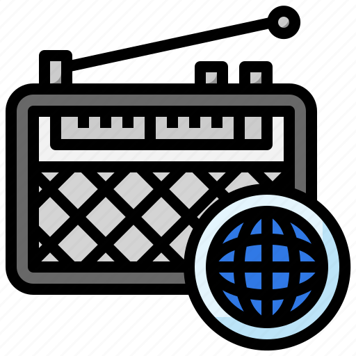 Global, news, radio, broadcasting, station icon - Download on Iconfinder