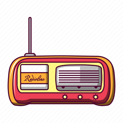 Audio, broadcast, cartoon, classic, communication, radio, retro icon - Download on Iconfinder