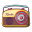 broadcasting, cartoon, old, radio, radioline, retro, transistor 