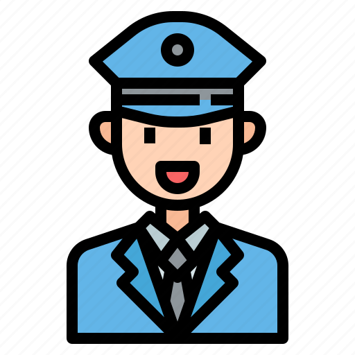 Driver, train, profession, avatar, subway, uniform, transport icon - Download on Iconfinder