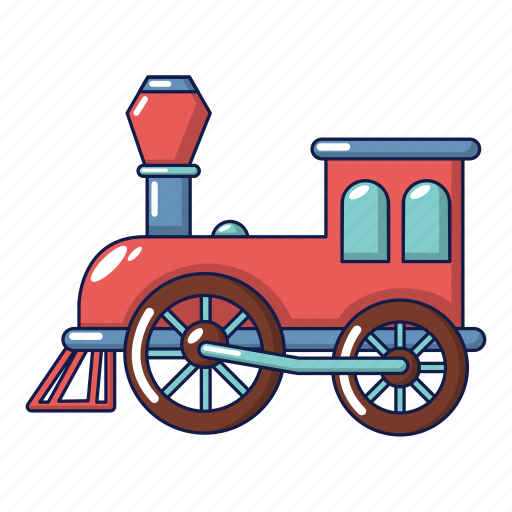 Cartoon, locomotive, logo, object, old, rail, train icon - Download on Iconfinder