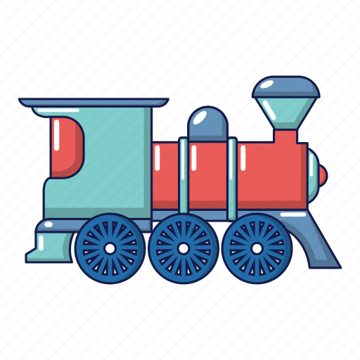 Cartoon, locomotive, logo, object, old, rail, railway icon - Download on Iconfinder