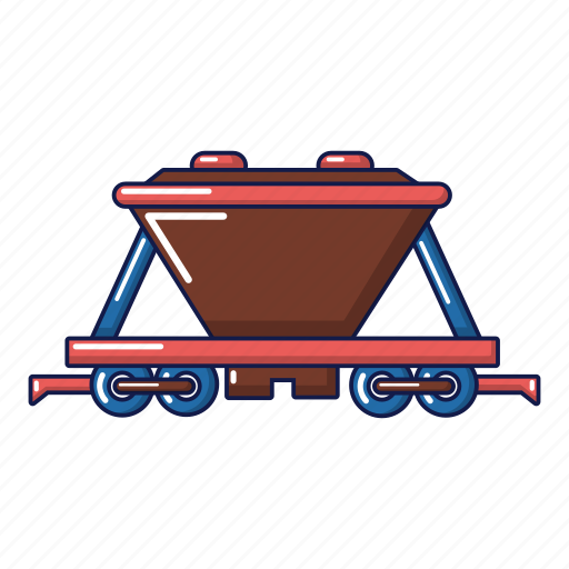 Car, cartoon, freight, goods, logo, object, train icon - Download on Iconfinder