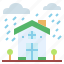 buildings, construction, home, rainy 