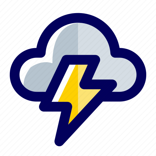 Cloud, rain, rainy days, storm, thunder, thunderstorm, weather icon - Download on Iconfinder