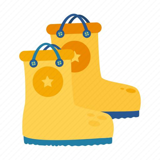 Boots, rain, rainboots, rainy, rubber, spring, waterproof icon - Download on Iconfinder