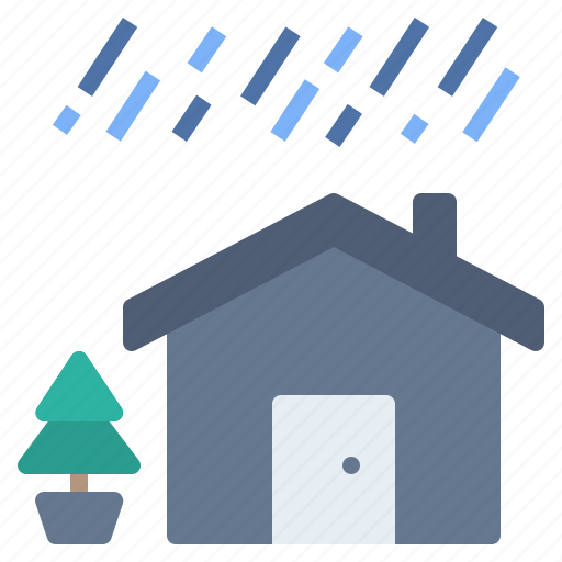 Home, rainy, season, storm, thunderstorm icon - Download on Iconfinder