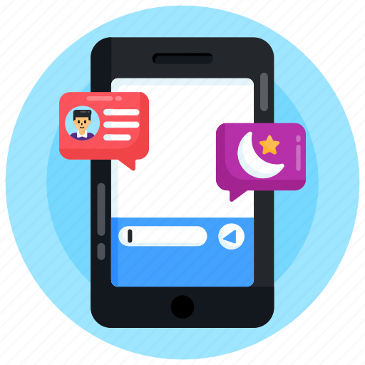 Ramadan chat, ramadan message, conversation, mobile message, ramadan sms icon - Download on Iconfinder