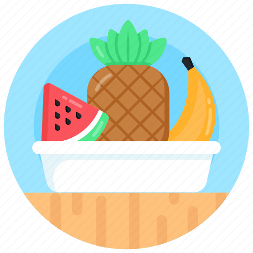 Food plate, fruit plate, fruits, healthy food, fruit dish icon - Download on Iconfinder