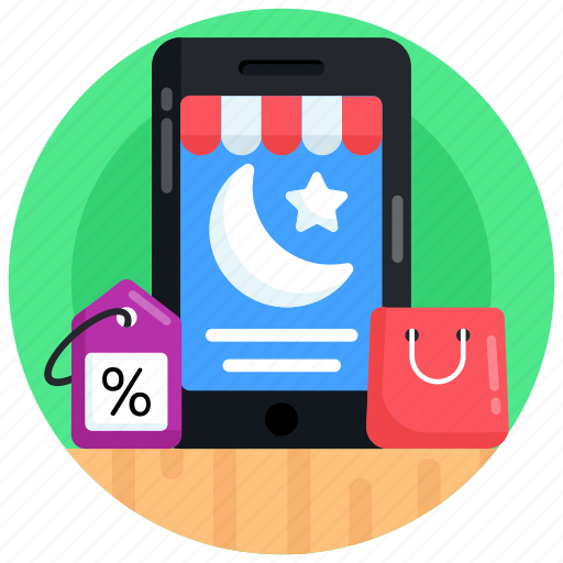 Ecommerce, online ramadan sale, online ramadan shopping, digital shopping, electronic shopping icon - Download on Iconfinder