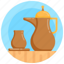 teapot, coffee pot, arabic coffee pot, utensil, kitchenware