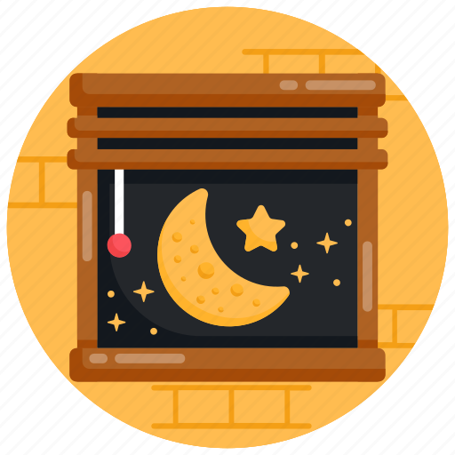 Window, night window, window view, night view, nightfall icon - Download on Iconfinder
