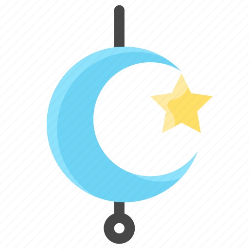 Decoration, greeting, hanging, islamic, moon, ramadan, star icon - Download on Iconfinder