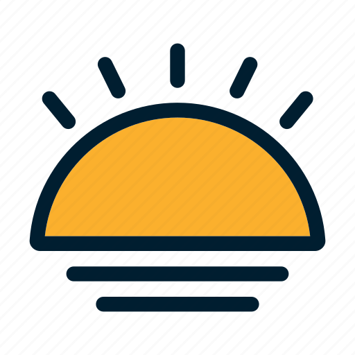 Sunset, sunrise, sun, sunny, summer icon - Download on Iconfinder
