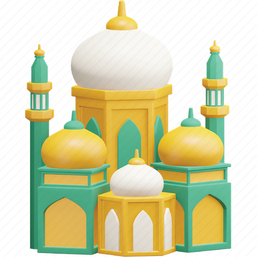 Mosque, islam, pray, ramadan 3D illustration - Download on Iconfinder