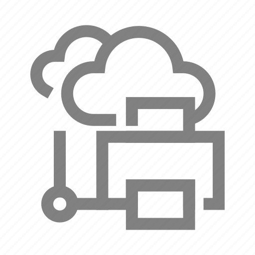 Cloud, database, print, printer, server, wireless icon - Download on Iconfinder