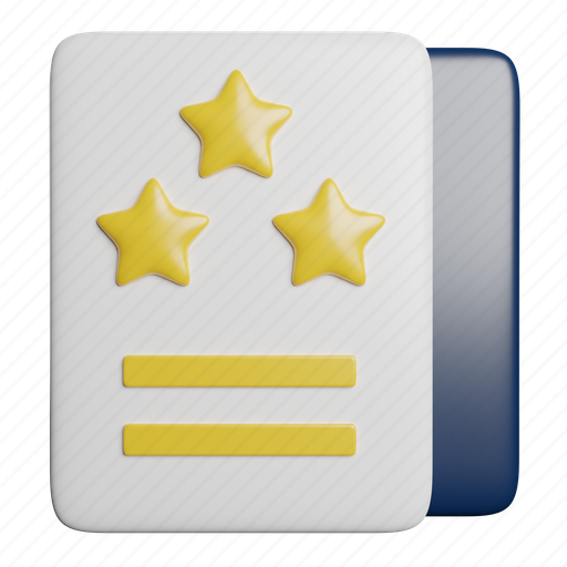 Review, star 3D illustration - Download on Iconfinder