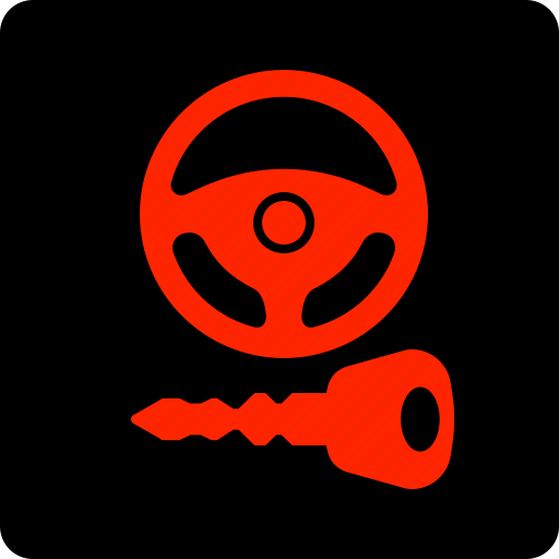 Auto, key, lock, steering, warning icon - Download on Iconfinder