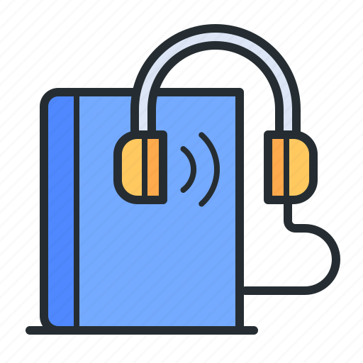 Audiobooks, headphones, information, literature icon - Download on Iconfinder