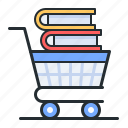 cart, books, buy, shop